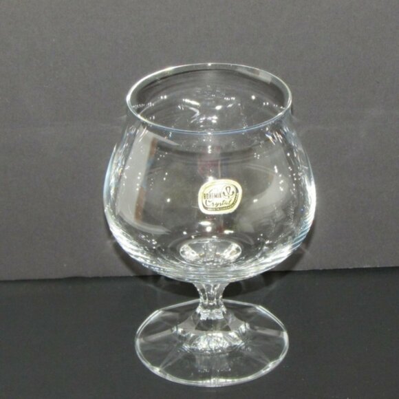 Single Bohemia Crystal Diana Brandy Snifter Vintage Glass Goblet Czech Republic - Picture 3 of 4
